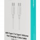 USAMS καλώδιο USB-C SJ787, σιλικόνης, 60W, 480Mbps, 1m, λευκό