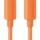 USAMS καλώδιο USB-C SJ787, σιλικόνης, 60W, 480Mbps, 1m, πορτοκαλί