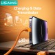USAMS καλώδιο Lightning σε USB-C SJ776, 30W, 480Mbps, 1.2m, πορτοκαλί