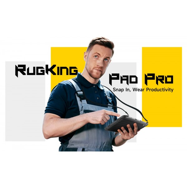 ULEFONE tablet RugKing Pad Pro, 8.68", 8/128GB, 7100mAh, IP68/IP69K/MIL-STD-810H, 4G, μαύρο