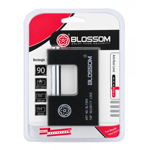 BLOSSOM λουκέτο τάκου με κλειδί BL7390, 90mm