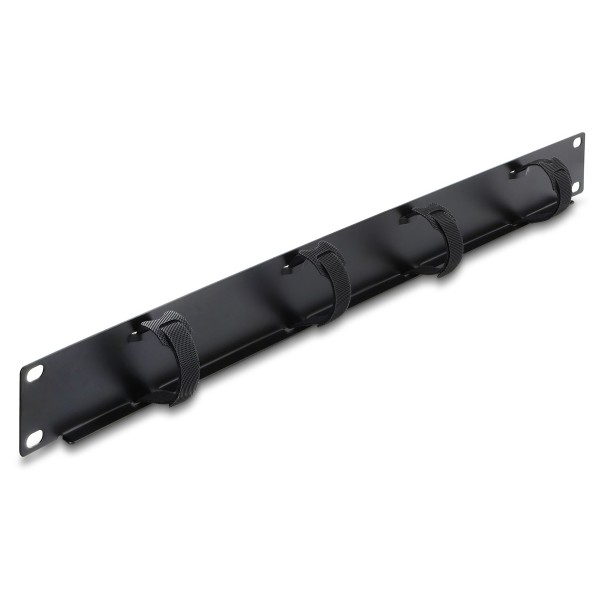 DELOCK cable management panel 91067 για rack 19", 1U, βάθος 44.2mm, μεταλλικό, μαύρο - Καμπίνες - Rack