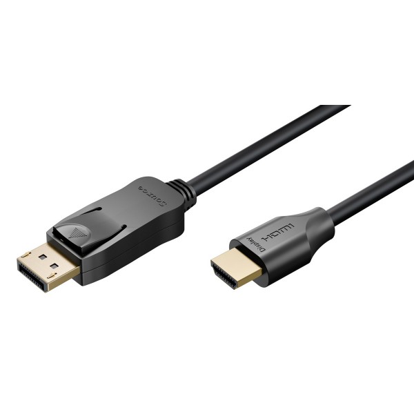 GOOBAY καλώδιο DisplayPort σε HDMI 80525, 8K/60Hz, 48 Gbps, 2m, μαύρο - Καλώδια - Αντάπτορες