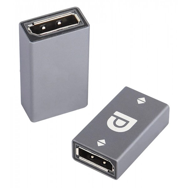POWERTECH αντάπτορας DisplayPort PT-1643, 8K/60Hz, 32.4 Gbps, γκρι - Καλώδια - Αντάπτορες