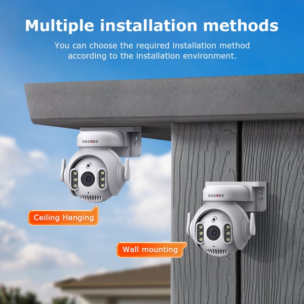 SECTEC smart κάμερα ST-515C-5MTY, 5MP, WiFi, SD, PTZ, IP65