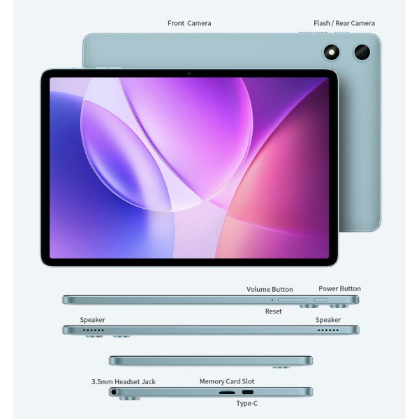 TECLAST tablet P35, 10.1", 3/32GB, Android 16, 6000mAh, μπλε