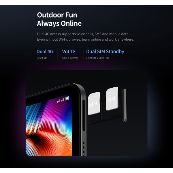 TECLAST tablet T70 Pro, 14", 8/128GB, 4G, Android 16, 10000mAh, γκρι