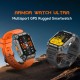 ULEFONE smartwatch Armor Watch Ultra, 2x λουράκια, heart rate, 1.93" AMOLED, GPS, MIL-STD-810H, μαύρο