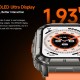 ULEFONE smartwatch Armor Watch Ultra, 2x λουράκια, heart rate, 1.93" AMOLED, GPS, MIL-STD-810H, μαύρο