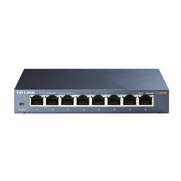 TP-LINK Desktop Switch TL-SG108 8 Θυρών, 10/100/1000Mbps, Ver. 6.0 - tp-link
