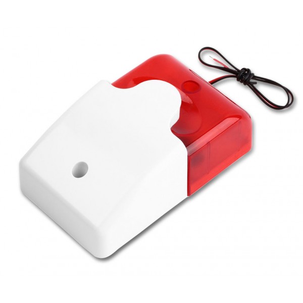 Σειρήνα πανικού Piezzo εσωτερικού χώρου HS-157, 12V, Red - Σειρήνες - Strobes