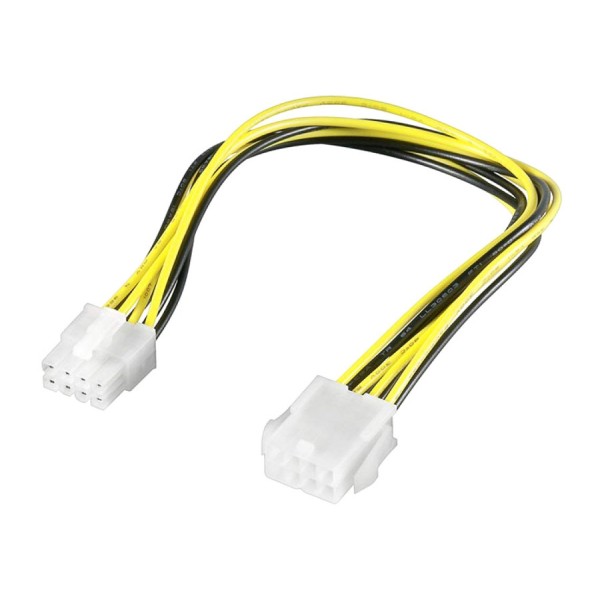 POWERTECH καλώδιο για MB 8pin αρσενικό σε 8pin θηλυκό CAB-W008, 20cm - Powertech