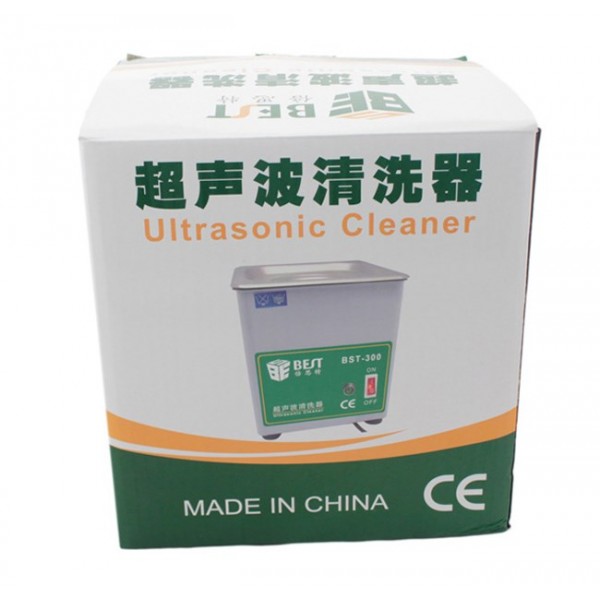 BEST Ultrasonic Cleaner BST-300, Stainless Steel, 50W