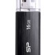 SILICON POWER USB Flash Drive Ultima U02, 16GB, USB 2.0, μαύρο
