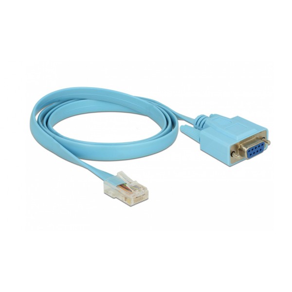DELOCK Καλώδιο Serial RS-232 DB9 female σε RJ45 male, 1m, μπλε - Σύγκριση Προϊόντων