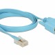 DELOCK Καλώδιο Serial RS-232 DB9 female σε RJ45 male, 1m, μπλε