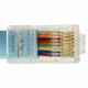 DELOCK Καλώδιο Serial RS-232 DB9 female σε RJ45 male, 1m, μπλε