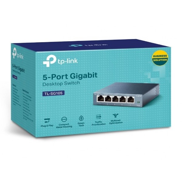 TP-LINK Gigabit Switch TL-SG105, 5 θύρες, Ver. 8.0 - tp-link
