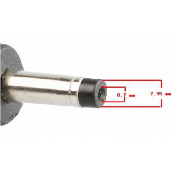 POWERTECH βύσμα για φορτιστή Asus laptop, M21, 19V, 2.35x0.7mm - Περιφερειακά
