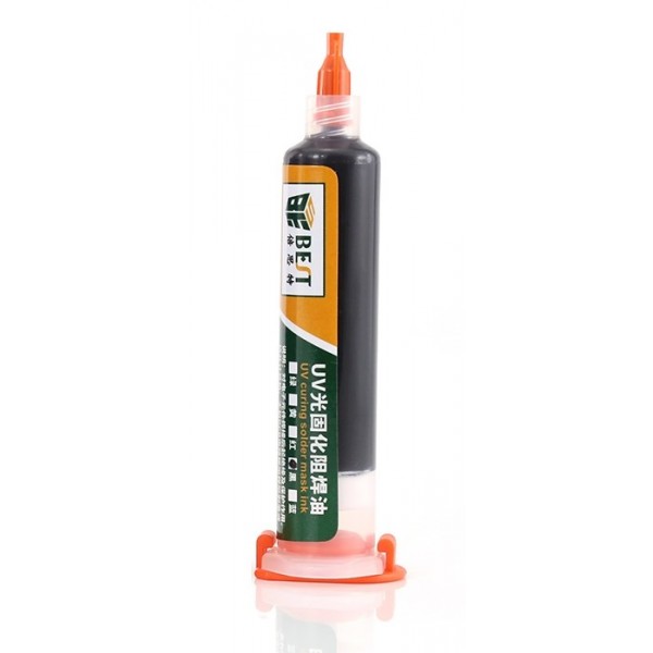 BEST PCB Repairing UV Solder mask ink BST-UVH900, 10cc, μαύρο - Συγκόλληση