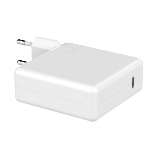 POWERTECH Φορτιστής laptop PT-704 για Apple, USB Type-C PD, 61W, λευκό - Περιφερειακά