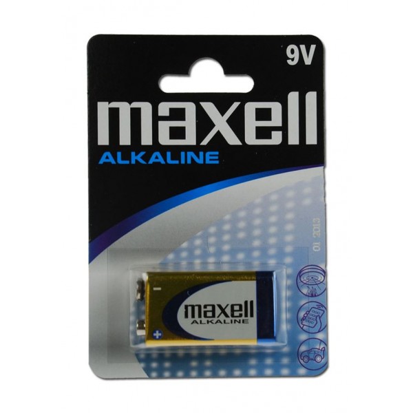 MAXELL αλκαλική μπαταρία 6LR61M/9V, 1τμχ - MAXELL