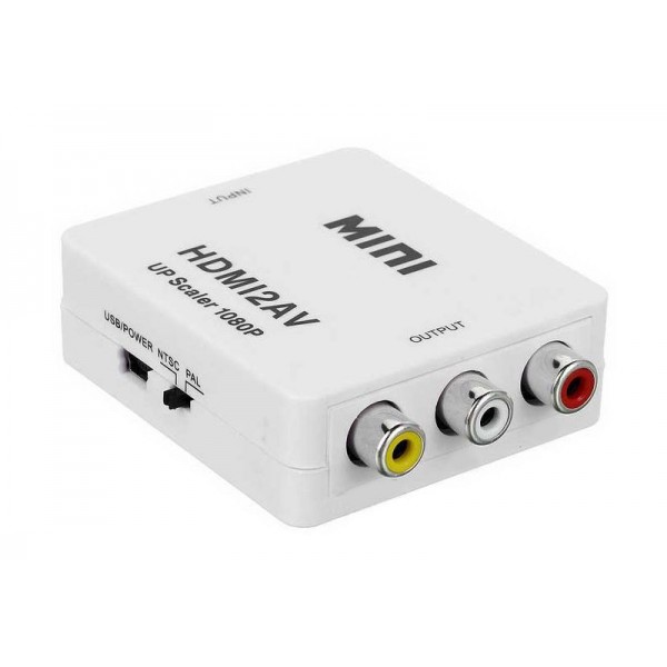 POWERTECH HD Video Converter CAB-H082 από HDMI σε 3x RCA, Full HD - KVM - Μετατροπείς