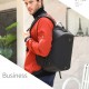 ARCTIC HUNTER τσάντα πλάτης B00208 με θήκη laptop 15.6", λουκέτο TSA, 24L, γκρι