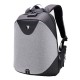 ARCTIC HUNTER τσάντα πλάτης B00208 με θήκη laptop 15.6", λουκέτο TSA, 24L, γκρι