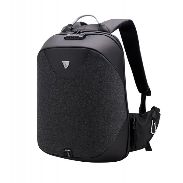 ARCTIC HUNTER τσάντα πλάτης B00208 με θήκη laptop 15.6", λουκέτο TSA, 24L, μαύρη - Σπίτι & Gadgets