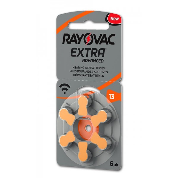 RAYOVAC μπαταρίες ακουστικών βαρηκοΐας 13MF, mercury free, 1.4V, 6τμχ - RAYOVAC