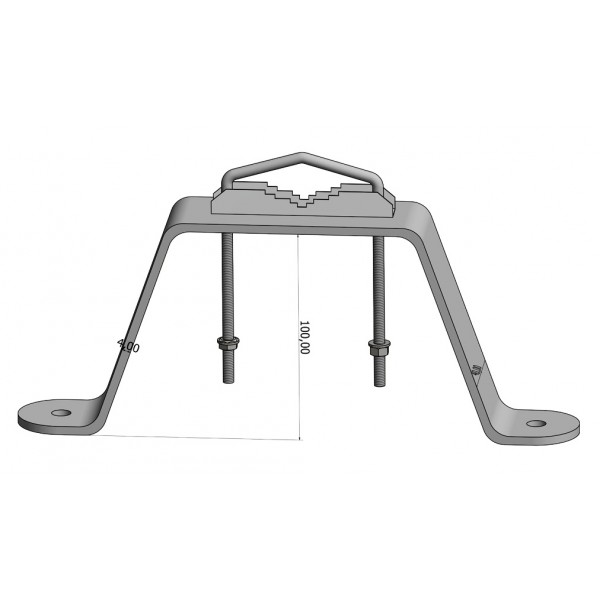 VIKAR Βάση τοίχου 21002 για στήριξη ιστού, ατσάλινη, 10cm - Κεραίες TV - Αποκωδικοποιητές