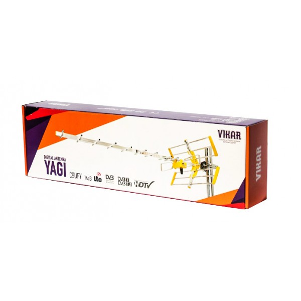 VIKAR εξωτερική κεραία YAGI C9, κατευθυντική, με φίλτρο LTE, 14dB - Κεραίες TV - Αποκωδικοποιητές