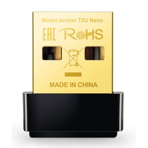 TP-LINK ασύρματος USB αντάπτορας δικτύου Archer T2U Nano, 600Mbps, V.1 - tp-link