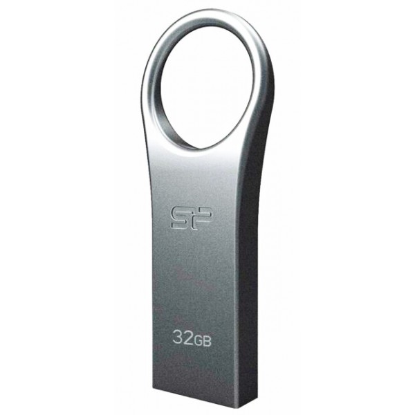 SILICON POWER USB Flash Drive Firma F80, 32GB, USB 2.0, ασημί - Silicon Power