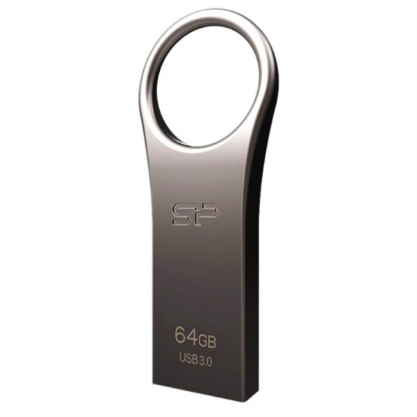 SILICON POWER USB Flash Drive Jewel 80, 64GB, USB 3.2, ασημί - Silicon Power