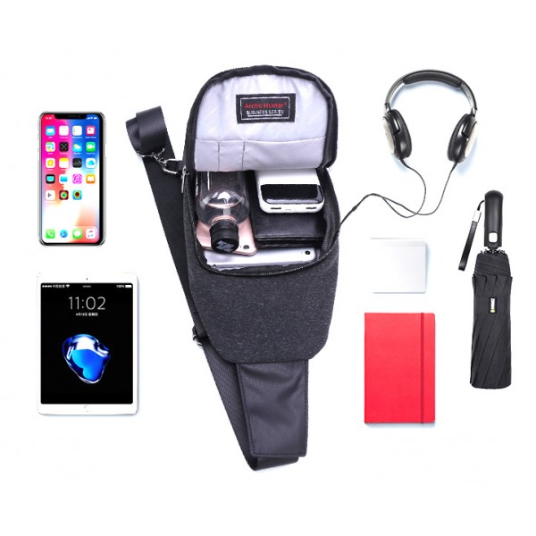 ARCTIC HUNTER τσάντα Crossbody XB0058, 5L, μαύρη - Σπίτι & Gadgets