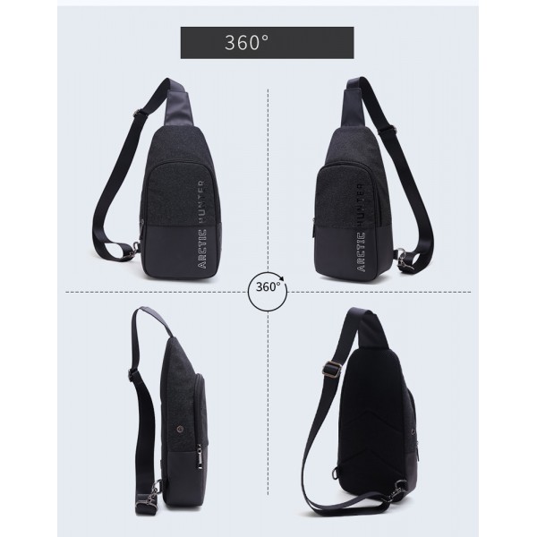 ARCTIC HUNTER τσάντα Crossbody XB0058, 5L, μαύρη