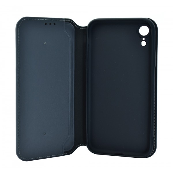 POWERTECH Θήκη Slim Leather για iPhone XR, γκρι - Powertech