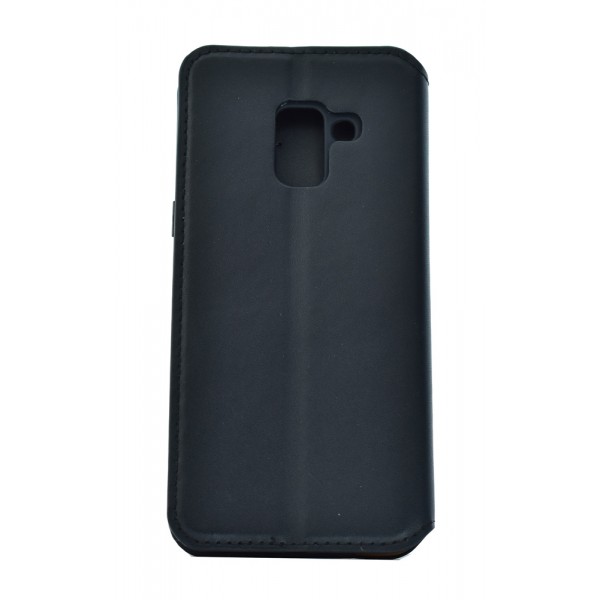 POWERTECH Θήκη Slim Leather για Samsung A5 2018, μαύρη - Powertech