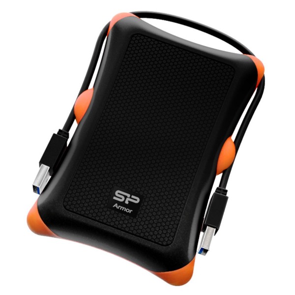 SILICON POWER εξωτερικός HDD Armor A30, 2TB, USB 3.2, μαύρος - Σκληροί Δίσκοι