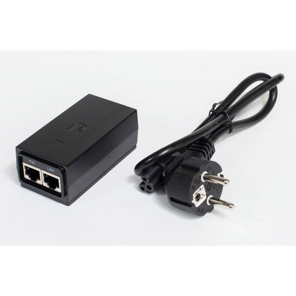 UBIQUITI Gigabit PoE Adapter POE-24-24W-G, 24V, 1A, 24W, με power cable - UBIQUITI