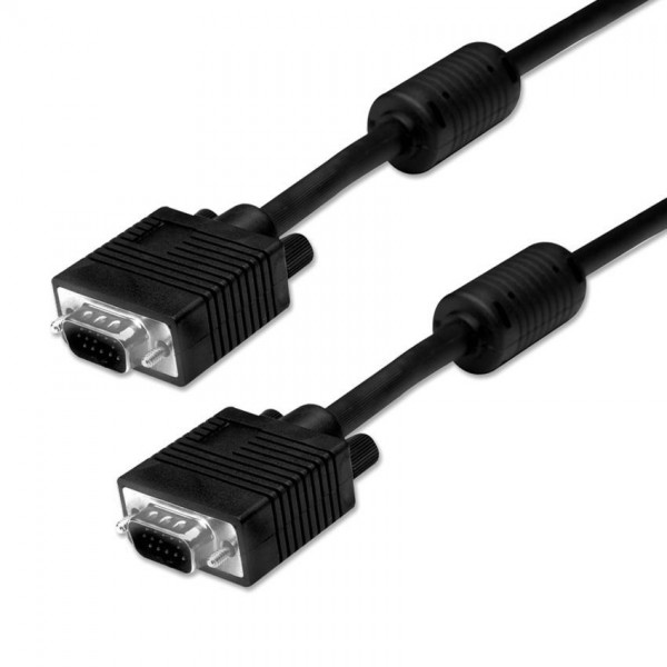 POWERTECH καλώδιο VGA 15pin M-M CAB-G028, 1080p, Copper, 3+6, 10m, μαύρο - Περιφερειακά