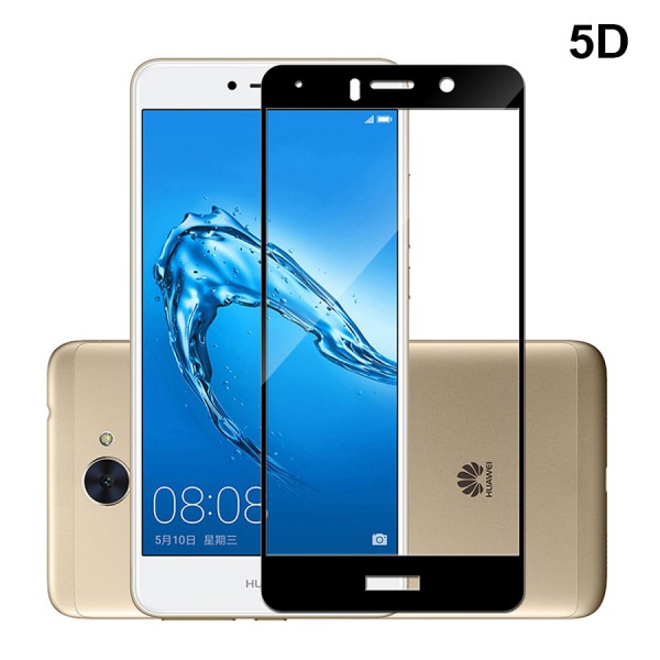 POWERTECH Tempered Glass 5D, Full Glue, Huawei Y7/Y7 Prime (2017), μαύρο - Tempered Glass