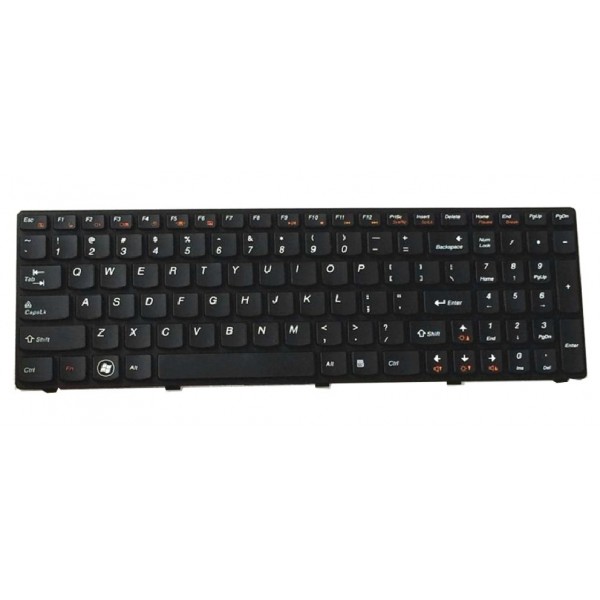 Πληκτρολόγιο για Lenovo G575/G570, US, μαύρο - Ανταλλακτικά Laptops