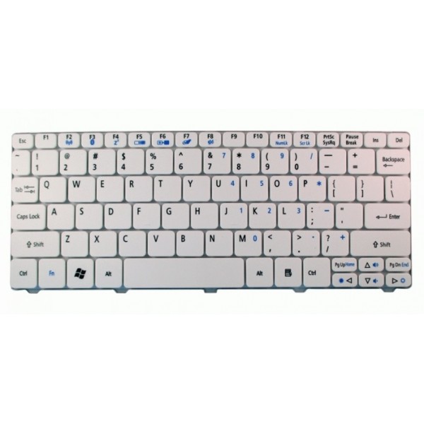 Πληκτρολόγιο για Acer D260/532H/D255/D270/521/533, λευκό - Ανταλλακτικά Laptops