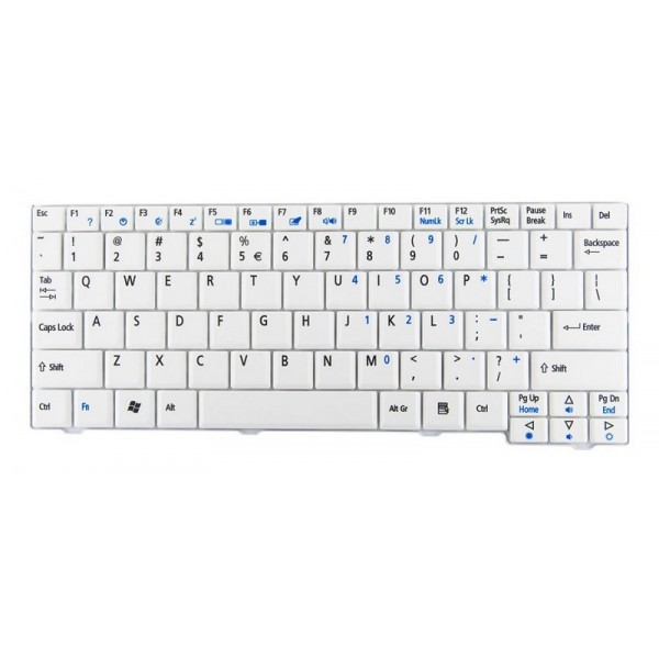 Πληκτρολόγιο για Acer A110/A150, λευκό - Ανταλλακτικά Laptops
