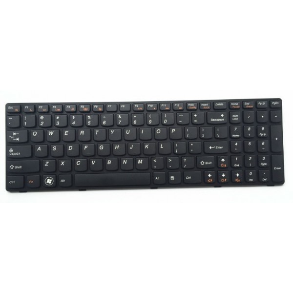 Πληκτρολόγιο για Lenovo G585/G580, US, μαύρο - Ανταλλακτικά Laptops