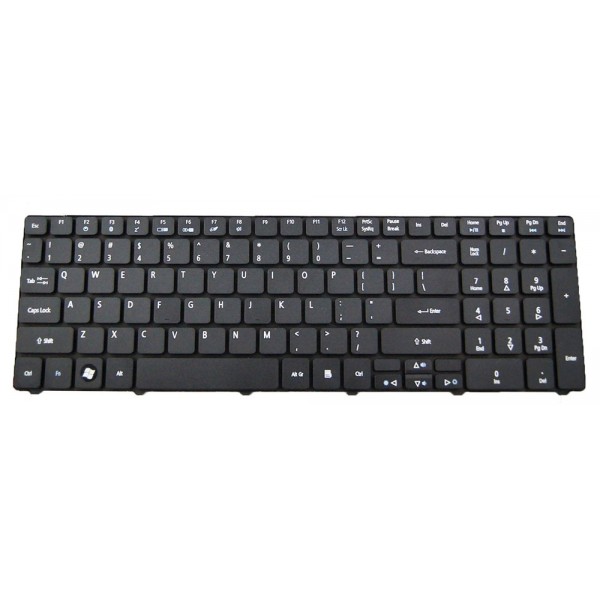 Πληκτρολόγιο για Acer Aspire 5734Z-4725, US, μαύρο - Ανταλλακτικά Laptops