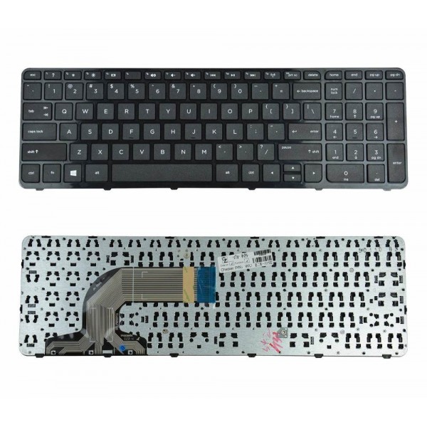 Πληκτρολόγιο για HP Pavilion 15 series, 250, 255, 256, no frame, μαύρο - Ανταλλακτικά Laptops